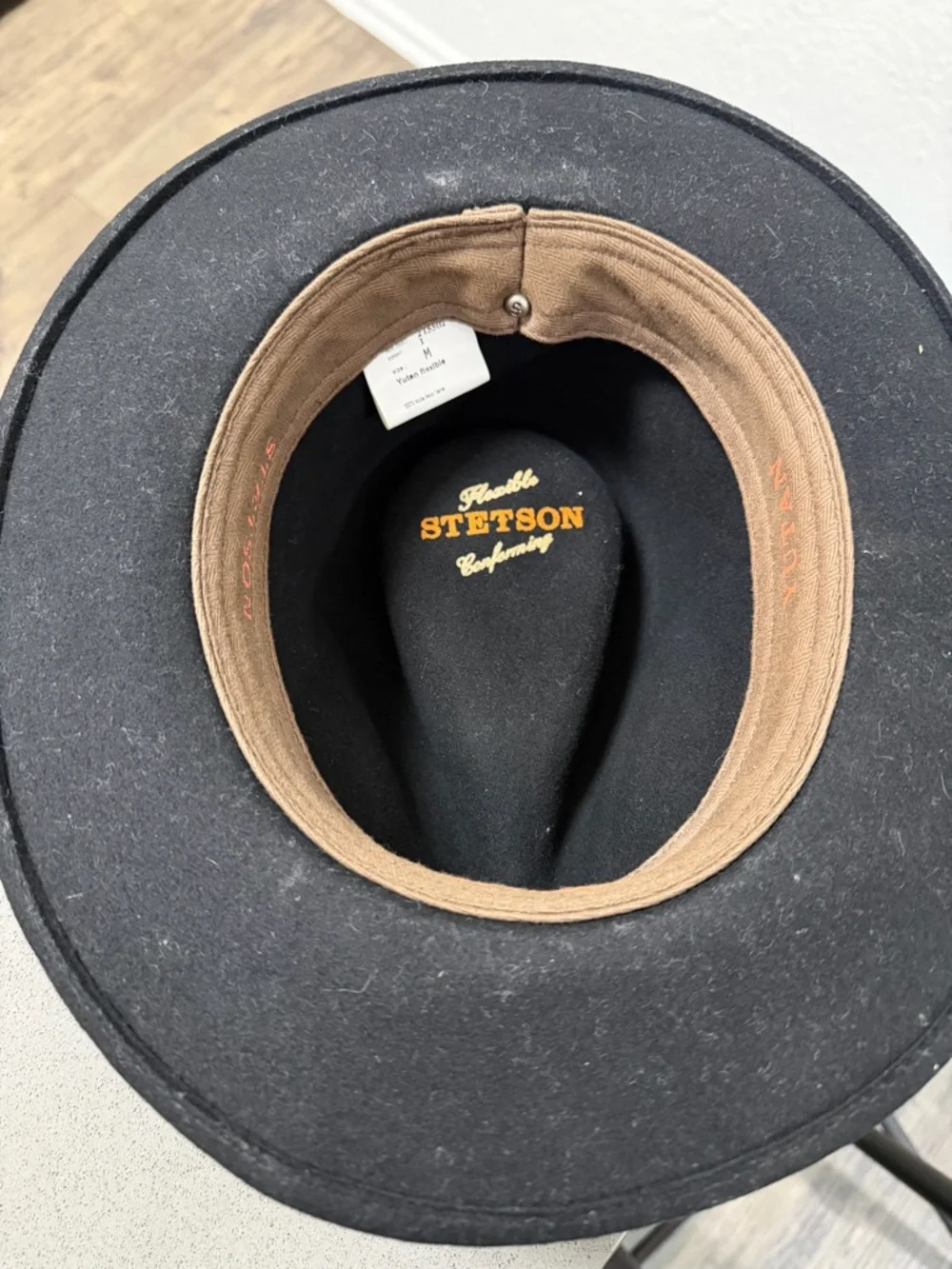 Vintage Stetson Black Wool Hat - Picture 5 of 6
